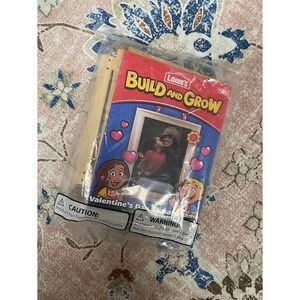 Lowes Build and Grow Valentines Day Picture Frame Wood Craft Kit Kids DIY NEW